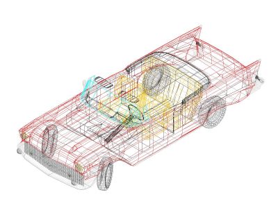 Free AutoCAD Drawing of Cars in 3D Perspective - 31