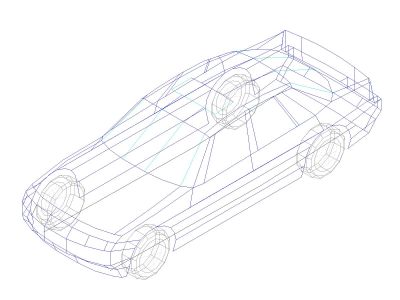 Free AutoCAD Drawing of Cars in 3D Perspective - 33