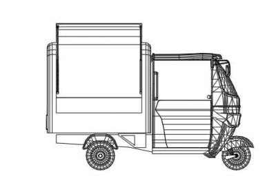 Dessin de Rickshaw cart.dwg