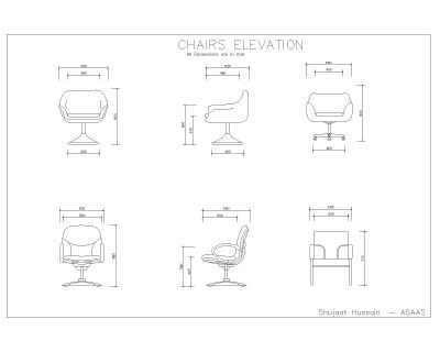 Free AutoCAD 2D Editable Drawings for Chair Manufacturing Details - 1
