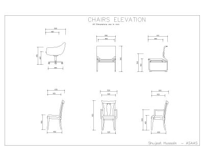 Free AutoCAD 2D Editable Drawings for Chair Manufacturing Details - 2