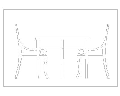 Free AutoCAD 2D Editable Drawings for Chair with Tables fro Coffee Shop & Hotles_ 5
