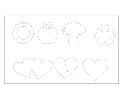 Free AutoCAD 2D Children Rooms Decoration Symbols - 12