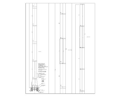 Free AutoCAD 2D Drawing Brick Chimney Detail - 2