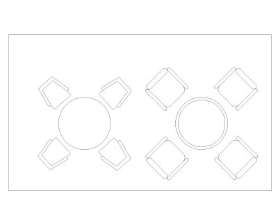 Free AutoCAD 2D Editable Drawings for Circular Shape Meeting & Dining Table_ 14