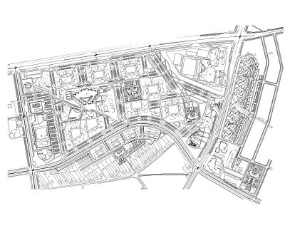 city-planning-Model Architectural Drawing. CAD block in DWG format free download.