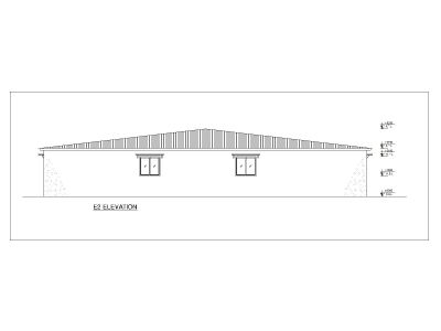 Free AutoCAD 2D Editable Drawings for Clinic Facility Elevation_ 2