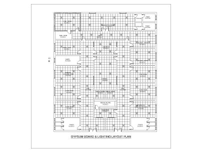 Free AutoCAD 2D Editable Drawings for Clinic Facility Lighting Layout Plan_ 6