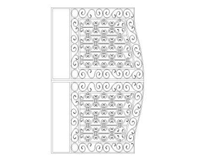 Free AutoCAD 2D Editable Drawings for CNC Designs for Gates & Windows - 15