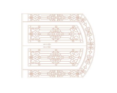 Free AutoCAD 2D Editable Drawings for CNC Designs for Gates & Windows - 3