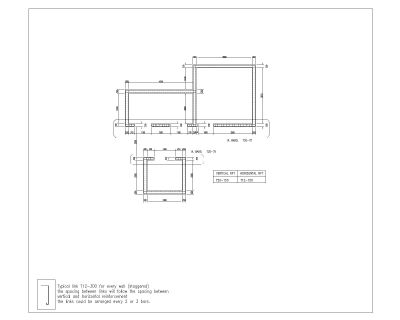 Free AutoCAD 2D Editable Drawings for Column & Walls Reinforcement with Core Details_ 6