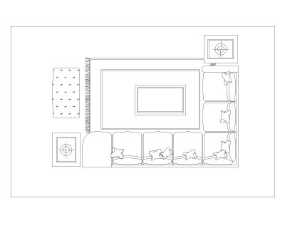 Free AutoCAD 2D Editable Drawings for Complete Sofa Set with Tables for Lounge & Dining_11