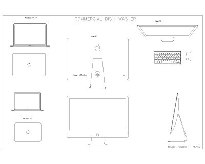 Free AutoCAD 2D Editable Isometric Drawings for Tables & Lamps -4