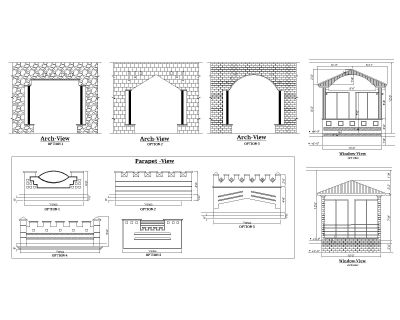 Free AutoCAD 2D Editable Drawings for Concrete Parapet Designs