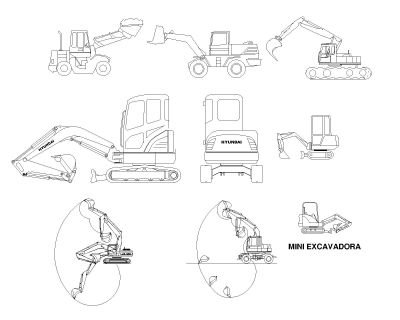 Free AutoCAD 2D Editable Drawings for Construction Machinery is in action - 3