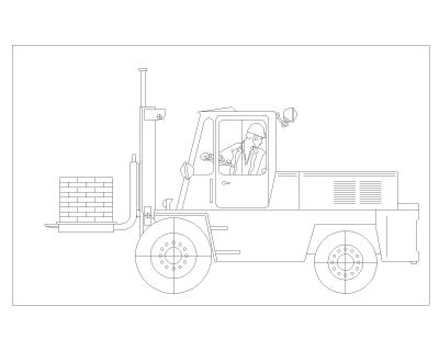 Free AutoCAD 2D Editable Drawings for Construction Transports for Mobilization_ 5