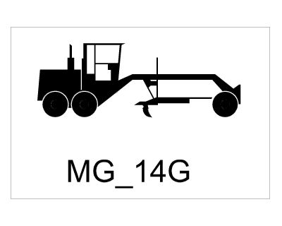 Free AutoCAD 2D Editable Drawings for Construction Vehicle Symbols to use - 12