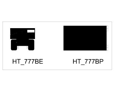 Free AutoCAD 2D Editable Drawings of Construction Vehicles for Mix Services - 18