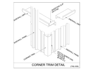 Free AutoCAD 2D Editable Drawings for Corner Trim Details