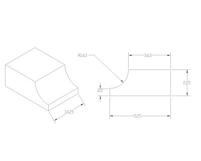 Free AutoCAD 2D Editable Drawings for Curbs & Blocks Isometric view with dimensions - 15