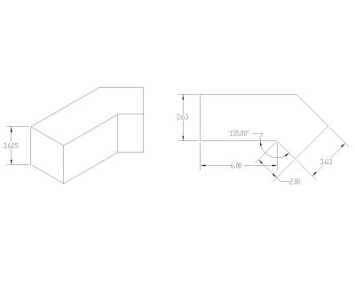 Free AutoCAD 2D Editable Drawings for Curbs & Blocks Isometric view with dimensions - 29