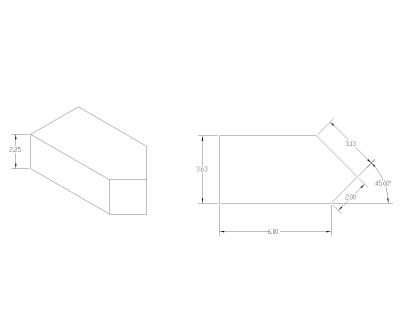 Free AutoCAD 2D Editable Drawings for Curbs & Blocks Isometric view with dimensions - 40