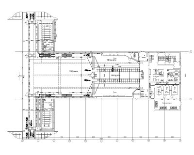 Dairy Farm Plan-Model Architectural Drawing. CAD block in DWG format free download.