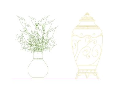 Decoration Flowers & Plants-9 CAD Block – DWG AutoCAD Editable Drawing (Free Download)