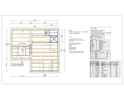 Free AutoCAD 2D Editable Drawings for Design for Joist Estimate Plan-2