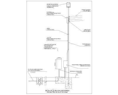 Free AutoCAD 2D Editable Drawings for DETAIL OF  A  SPLICING AND PANELS