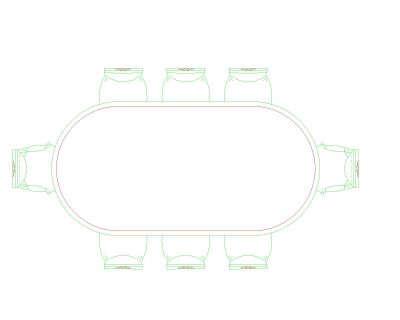Free AutoCAD 2D Editable Drawings of Dining Set Symbols for AutoCAD - 1