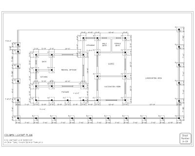 Free AutoCAD 2D Editable Drawings for DISPANSERY DRAWINGS- 1