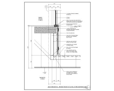 Free AutoCAD 2D Editable Drawings for Fire Seprataion - 36