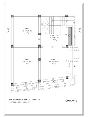 Double Story Shops Columns plan CAD Block – DWG AutoCAD Editable Drawing (Free Download)