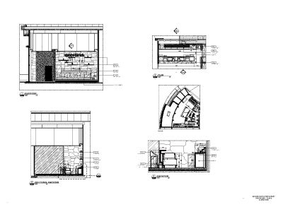 Drinking Bar Counter Plan & Elevation (1) CAD Block – DWG AutoCAD Editable Drawing (Free Download)
