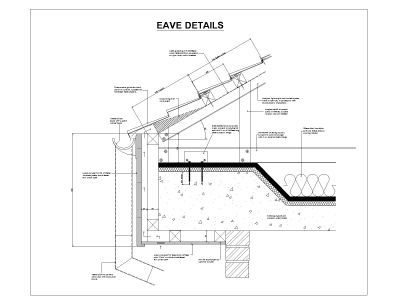 Free AutoCAD 2D Editable Drawings for Eave Details