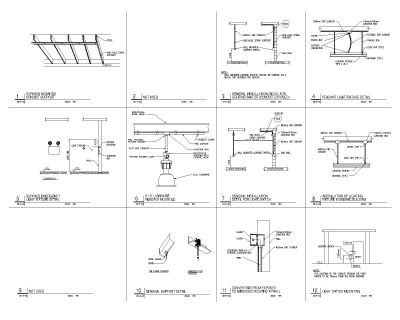 Free AutoCAD 2D Editable Drawings for Electric Legends & Details for Heavy Projects - 4