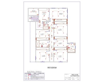 Free AutoCAD 2D Editable Drawings for Electrical Plan for 100 Volts 