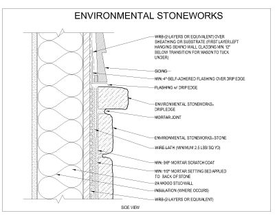 Free AutoCAD 2D Editable Drawings for Environmental Stonework’s Masonry Detail - 3