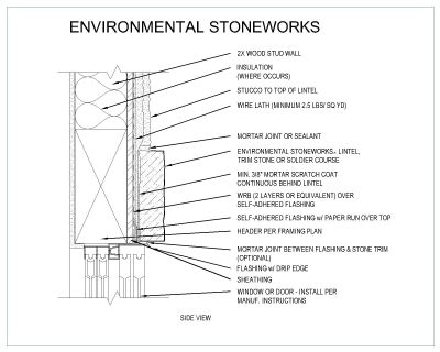 Free AutoCAD 2D Editable Drawings for Environmental Stonework’s Masonry Detail - 5