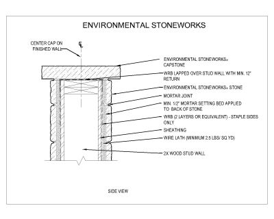 Free AutoCAD 2D Editable Drawings for Environmental Stonework’s Masonry Detail - 6