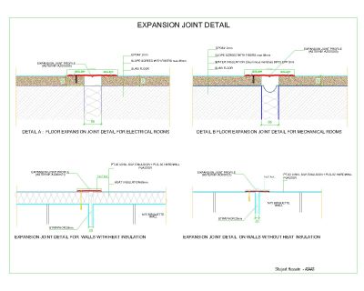 Free AutoCAD 2D Editable Drawings for EXPANSION JOINT DETAIL- 001