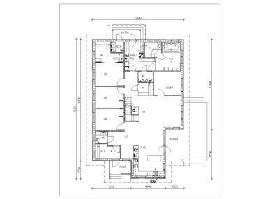 Finland House Design Layout Plan CAD Block – DWG AutoCAD Editable Drawing (Free Download)