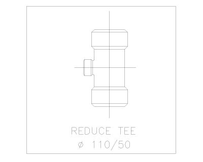 Free AutoCAD 2D Editable Drawings for Fitting Elbows Tee Reducers PVC_ 12