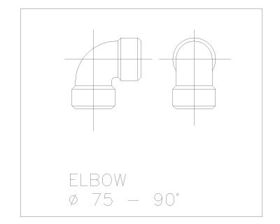 Free AutoCAD 2D Editable Drawings for PVC Items and Fitting for Plumbing Works-19