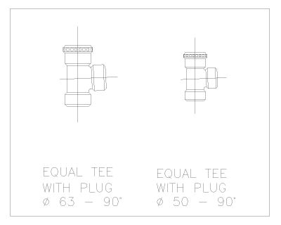 Free AutoCAD 2D Editable Drawings for PVC Items and Fitting for Plumbing Works-32