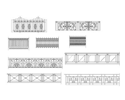Forged Products Models - 3 Architectural Drawing. CAD block in DWG format free download.