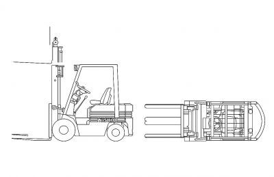 Carrello elevatore-Autocad_2D