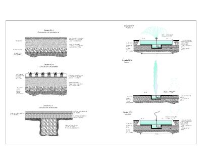 Free AutoCAD Drawing Fountain Installation Details_02