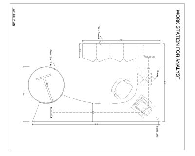 Free AutoCAD 2D Drawings for “Work Station Design with MDF Wooden & Polished-35